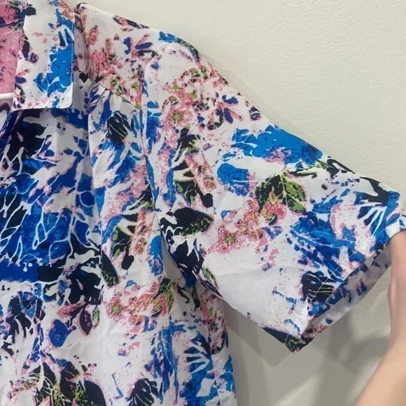 Colourful Abstract Button Up Shirt - Picture 4 of 12